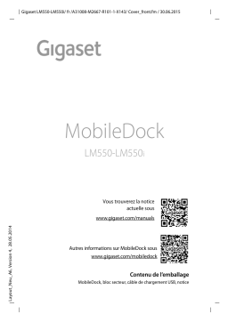 Gigaset LM550 MobileDock Manuel utilisateur