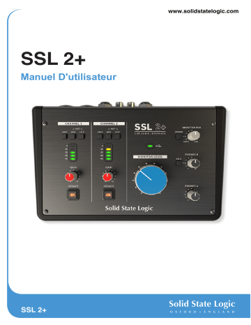 Solid State Logic SSL 2+ Manuel du propriétaire | Fixfr
