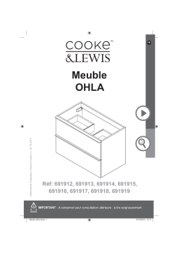Cooke & Lewis Ohla 80 cm Manuel utilisateur