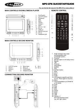 Caliber MPD276 Manuel utilisateur