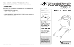 NordicTrack 2500R - NETL11520 Manuel utilisateur