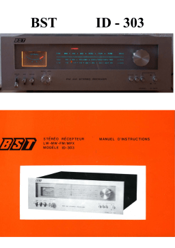 BST ID-303 Manuel utilisateur