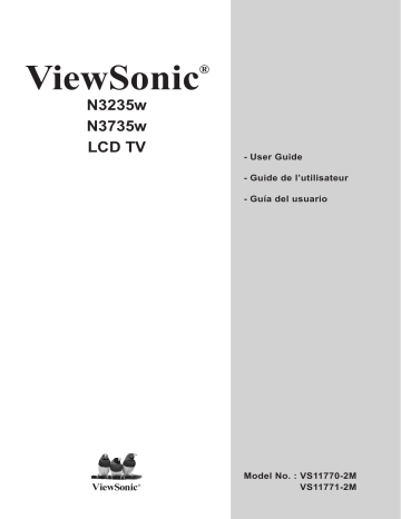 Manuel du propriétaire | ViewSonic N3735W Manuel utilisateur | Fixfr