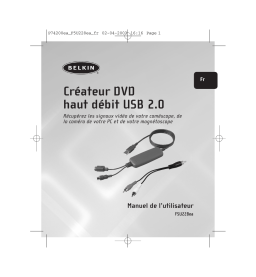 Belkin CRÉATEUR DE DVD USB 2.0 À HAUT DÉBIT #F5U228ET Manuel utilisateur