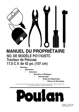 Poulan PO1742STC Manuel utilisateur