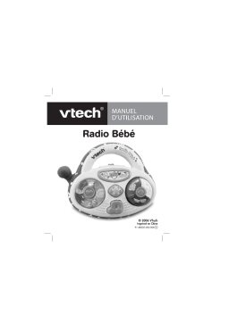 VTech RADIO BEBE Manuel utilisateur