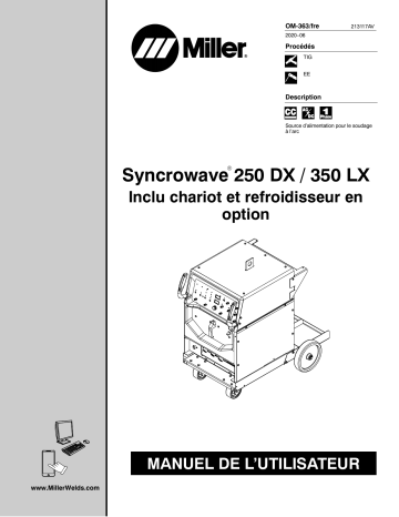 NA290091L | Manuel du propriétaire | Miller SYNCROWAVE 250 DX Manuel utilisateur | Fixfr