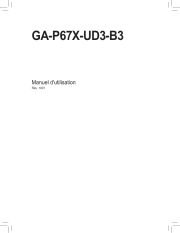 Manuel du propriétaire | Gigabyte GA-P67X-UD3-B3 Manuel utilisateur | Fixfr