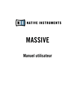 Native Instruments Massive Mode d'emploi