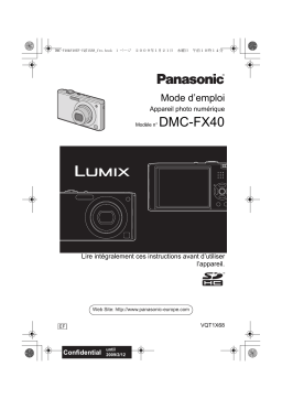 Panasonic DMC FX40 Mode d'emploi