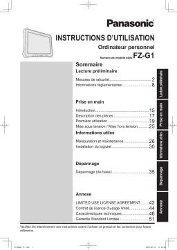 Panasonic FZ-G1 Manuel utilisateur