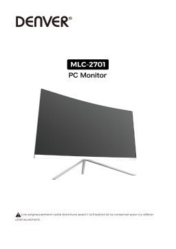 Denver MLC-2701 27” FULL HD curved PC monitor Manuel utilisateur