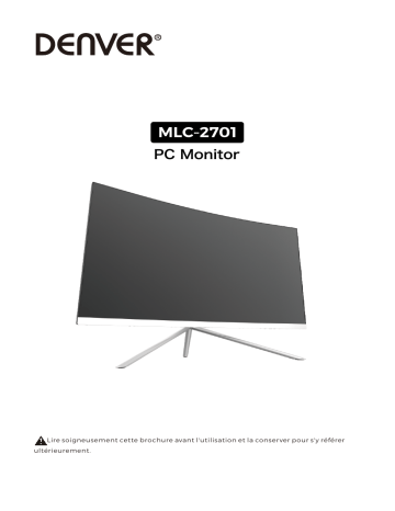 Denver MLC-2701 27” FULL HD curved PC monitor Manuel utilisateur | Fixfr