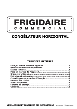 Frigidaire FCCS071QW Manuel utilisateur