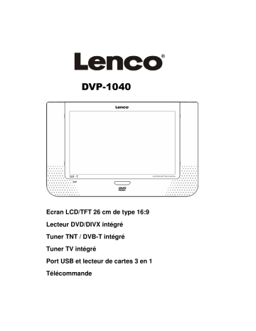 Manuel du propriétaire | Lenco DVP-1040 Manuel utilisateur | Fixfr