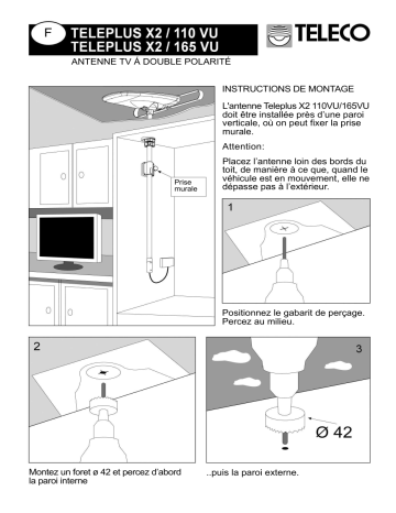 Teleco TELEPLUS X2 165 AT412 Manuel utilisateur | Fixfr