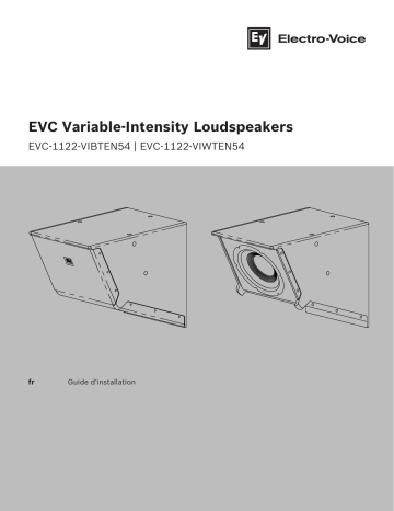 Installation manuel | Electro-Voice EVC-VI EN54 Guide d'installation | Fixfr