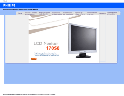 Philips 170S8FS Manuel utilisateur