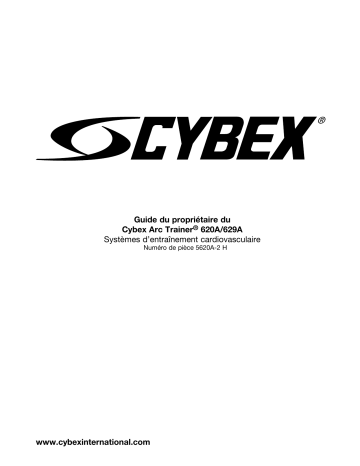Manuel du propriétaire | Cybex International 620A ARC Manuel utilisateur | Fixfr