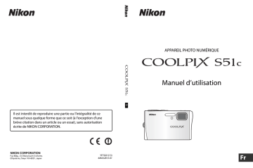 Mode d'emploi | Nikon Coolpix S51c Manuel utilisateur | Fixfr