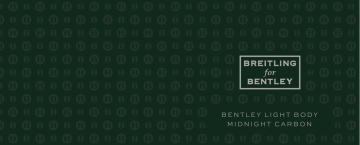 Breitling Bentley Light Body Midnight Carbon Mode d'emploi | Fixfr