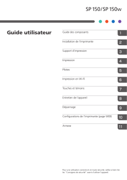 Ricoh SP 150SP 150W Manuel utilisateur