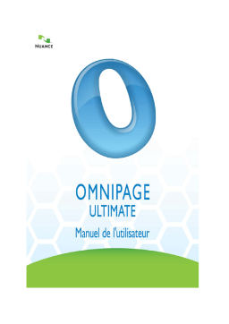 Nuance Omnipage Ultimate Manuel utilisateur