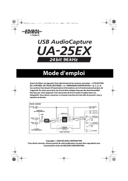 Edirol UA-25EX Manuel utilisateur