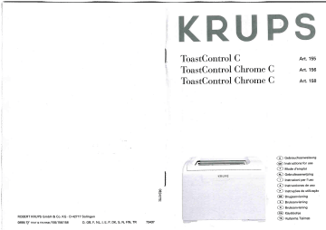 Manuel du propriétaire | Krups F156 Manuel utilisateur | Fixfr