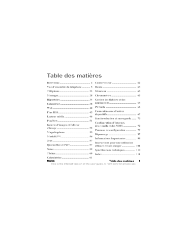 Manuel du propriétaire | Sony Ericsson M600i Manuel utilisateur | Fixfr