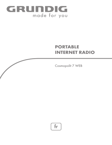 Manuel du propriétaire | Grundig Cosmopolit 7 WEB Manuel utilisateur | Fixfr
