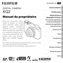 Fujifilm XQ2 Camera Manuel du propriétaire