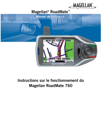 Reference manual | Magellan RoadMate 760 - Automotive GPS Receiver Manuel utilisateur | Fixfr