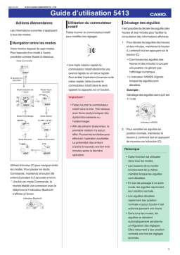 Casio 5413 Manuel utilisateur