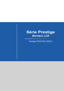 MSI Prestige PS341WU monitor Manuel utilisateur