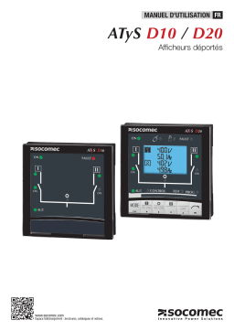 Socomec ATyS D10 / D20 Operating instrustions