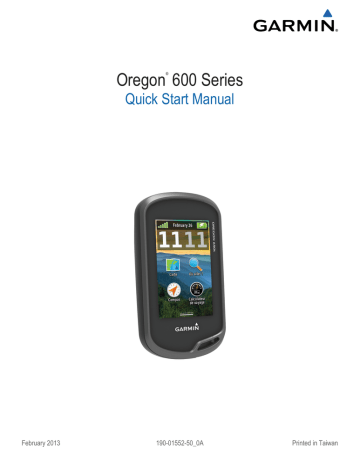 Oregon 600t,GPS,Topo Canada | Oregon 600 | Guide de démarrage rapide | Garmin Oregon 650 Manuel utilisateur | Fixfr