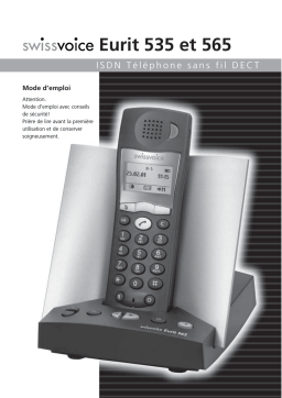 SwissVoice Eurit 535 565 Manuel utilisateur