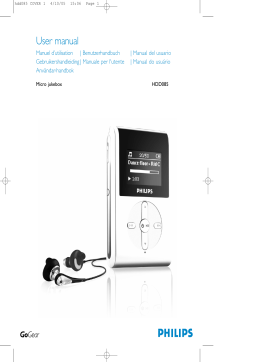 Philips MICRO JUKEBOX HDD085 Manuel utilisateur