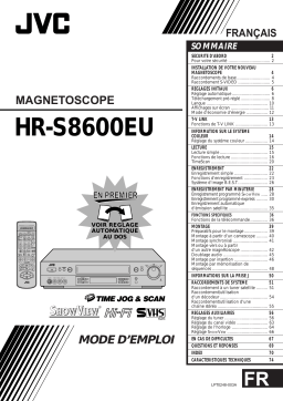 JVC HR-S8600EU Manuel utilisateur