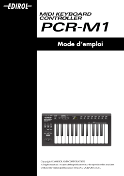 Edirol PCR-M1 Manuel utilisateur