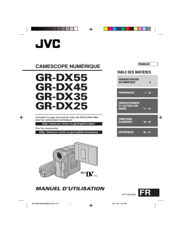 GR DX35 | GR DX45 | GR DX55 | JVC GR DX25 Manuel utilisateur | Fixfr