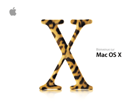 Apple Mac OS X v10.2 Tiger Manuel utilisateur