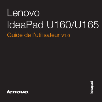Manuel du propriétaire | Lenovo IDEAPAD U160 Manuel utilisateur | Fixfr