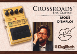 DigiTech Crossroads Manuel utilisateur