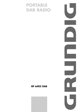 Grundig RP 6402 DAB Mode d'emploi