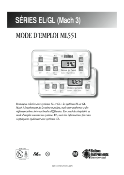 Balboa STANDARD 7 DIGITAL SYSTEM Manuel utilisateur