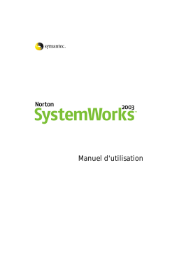 Symantec Norton SystemWorks 2003 Manuel utilisateur