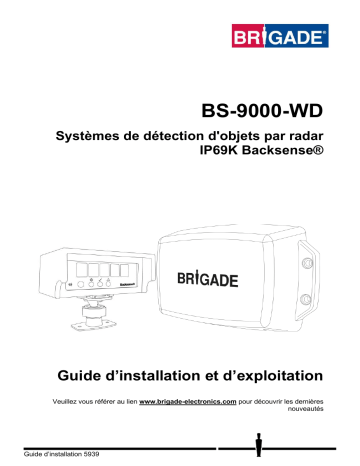 Mode d'emploi | Brigade BS-9000-WD (5713) Radar Obstacle Detection Manuel utilisateur | Fixfr