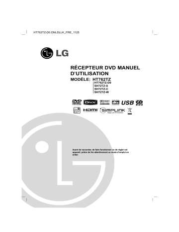 LG HT762TZ-D0 Manuel du propriétaire | Fixfr